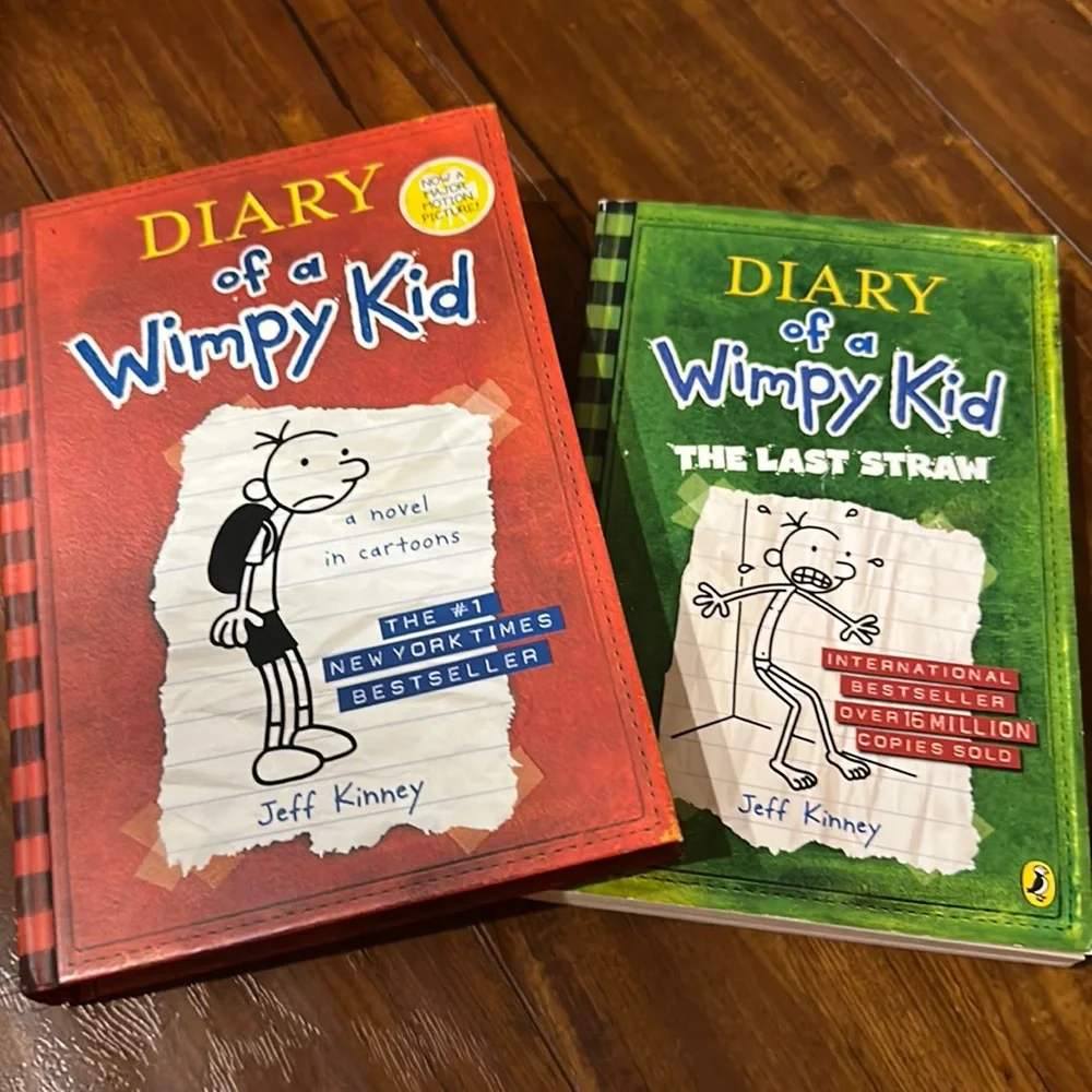 Diary of a Wimpy Kid 5 Book Hardcover Lot Big Shot Rodrick Last Straw